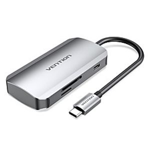 VENTION with Card Reader(s) Support Power Delivery Function TNHHB USB 3.0 USB C to USB 3.0 USB 3.0 USB C SD Card TF Card USB Hub 6 Ports For Windows, PC, Laptop miniinthebox