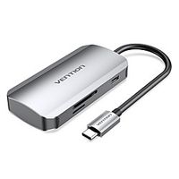 VENTION with Card Reader(s) Support Power Delivery Function TNHHB USB 3.0 USB C to USB 3.0 USB 3.0 USB C SD Card TF Card USB Hub 6 Ports For Windows, PC, Laptop miniinthebox - thumbnail
