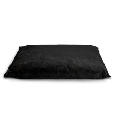 Regalia Velvet Deep Duvet Non-Slip Dog Bed - Black Large