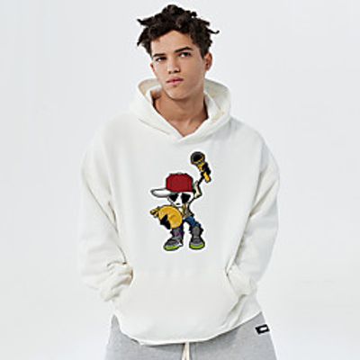 Unisex Hoodie Cartoon Print Casual Casual Hoodies Sweatshirts  Blue Yellow Khaki Lightinthebox