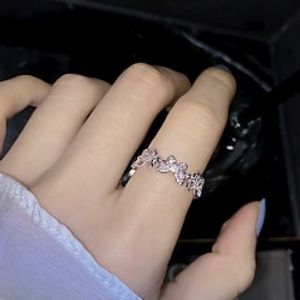 1PC Open Cuff Ring For Women's Gift Engagement Prom Alloy Classic Butterfly Lightinthebox