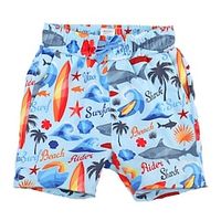 Kids Boys Beach Shorts Cartoon Sleeveless Outdoor Tropical Blue shark Summer Clothes 7-13 Years Lightinthebox - thumbnail