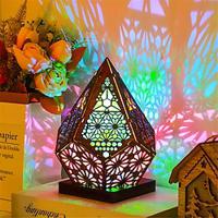 Bohemian LED Light Colorful Starry Sky Projector Night Light Room Decor Romantic Projection Lamp for Children Gifts Table Lamp Lightinthebox