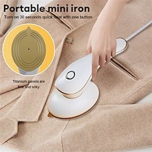 Portable Mini Iron 30s Rapid Heating Hand-Held Travel Clothes SteamerWet And Dry Use With 1 Spray BottleHousehold Wrinkle Remover Ironing MachinePerfect For Quick And Easy Ironing On The Go miniinthebox