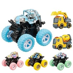 4 Pcs lnertial Off-road Vehicle Toys Super Resistant Climbing Car Model BabyCar Children Four-wheel-drive Boy Toy Car Lightinthebox