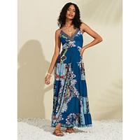 Cross Front Tassel Hem Maxi Dress Lightinthebox