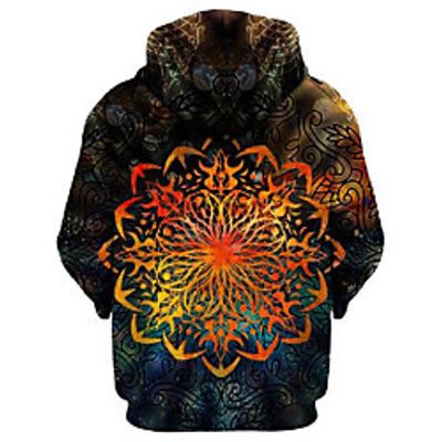 Men's Unisex Pullover Hoodie Sweatshirt Floral Graphic Pocket Hooded Casual Daily Holiday 3D Print Sportswear Hoodies Sweatshirts  Long Sleeve Lightinthebox