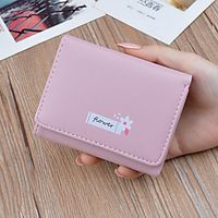 Women's Bags PU Leather Wallet Embossed Solid Color Shopping Daily Retro Blue Black Pink Dusty Rose Lightinthebox - thumbnail