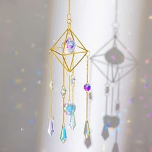 Suncatcher Crystal Wind Chimes -Sun Catchers Indoor Window Teardrop Crystal Beads Prism Sun Catcher Garden Outdoor Home Decorations Hanging Decor for Ceiling Kitchen Light Catcher miniinthebox