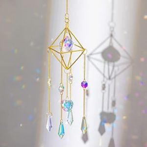 Suncatcher Crystal Wind Chimes -Sun Catchers Indoor Window Teardrop Crystal Beads Prism Sun Catcher Garden Outdoor Home Decorations Hanging Decor for Ceiling Kitchen Light Catcher miniinthebox