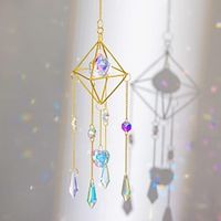 Suncatcher Crystal Wind Chimes -Sun Catchers Indoor Window Teardrop Crystal Beads Prism Sun Catcher Garden Outdoor Home Decorations Hanging Decor for Ceiling Kitchen Light Catcher miniinthebox - thumbnail