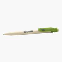 Onyx & Green Eco-Friendly Black Ink Ball Pen - Set of 3