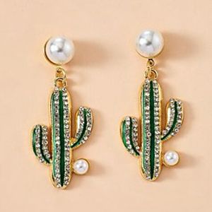Women's Stud Earrings Cute Imitation Pearl Earrings Jewelry Green For Date Festival 1 Pair miniinthebox