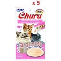 Inaba Churu Tuna With Salmon 56 G/4 Sticks (Pack of 5)