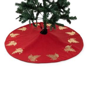 Leaves Tree Skirt, Red - 120 cm