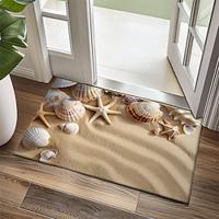 Beach Shells Doormat Kitchen Mat Floor Mat Non-Slip Area Rug Oil Proof Rug Indoor Outdoor Mat Bedroom Decor Bathroom Mat Entrance Rug Lightinthebox