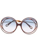 Chloé Eyewear Carlina oversized round sunglasses - Blue