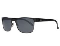 Zippo OB12-01 Semi-Rimless Sunglasses For Men, 58 mm Size, Black - 267000199