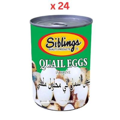 Siblings Quail Eggs In Brine 425G Pack of 24