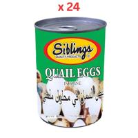 Siblings Quail Eggs In Brine 425G Pack of 24