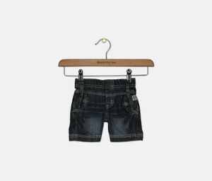 Toddler Boys Pull On Short  Indigo