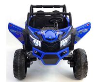 Megastar Ride on 24V Giant Goblin Jeep 2 seater with Remote Control, Safe Start Speed, LED Lights, Spring Suspension, Blue - xmx 613 ARL-BLU (UAE Delivery Only)