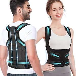 Fit Geno Back Brace Posture Corrector for Women and Men, Back Straightener Posture Corrector, Scoliosis and Hunchback Correction, Back Pain, Spine Corrector, Support, Adjustable Posture Trainer Lightinthebox
