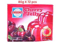 Green's Jelly Cherry (Pack Of 6 X 12 X 80g)