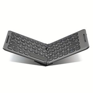 Wireless BT Folding Keyboard Computer Office Quiet Ultra-thin Portable Keyboard Three Systems Free Switching TYPE-C Charging miniinthebox