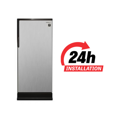 Hitachi 187 Ltr Single Door Refrigerator, R200EUK9PSV, Silver Color
