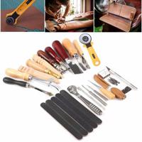 20Pcs/Set Leather DIY Working Tools Set Hand Craft Hardware Kit - thumbnail