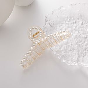 pearl clip headdress hairpin back head headdress net celebrity korean version of ins girl hair small hair catching hair jewelry Lightinthebox