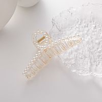 pearl clip headdress hairpin back head headdress net celebrity korean version of ins girl hair small hair catching hair jewelry Lightinthebox - thumbnail