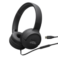 JBL Tune 520C USB-C Wired On-ear Headphones - Black (JBLT520CBLK)