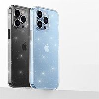 Phone Case For Apple Classic Series iPhone 13 Pro Max iPhone 13 iPhone 13 Pro iPhone 12 Pro Max 11 SE 2022 X XR XS Max iPhone 13 Mini iPhone 12 iPhone 12 Pro Bumper Frame Glitter Shine Dustproof Lightinthebox - thumbnail