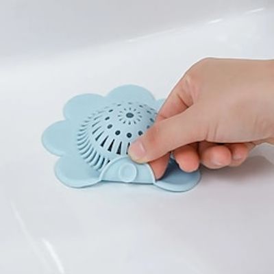 Hair Filter Sink Anti-blocking Strainer Bathtub Shower Floor Drain Covers Silicone Hair Catcher Kitchen Bathroom Accessories miniinthebox
