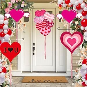 Valentine's Day Felt Garden Flag Pendant Decoration Atmosphere Supplies Decorative Flags Home Outdoor Courtyard Flag Lightinthebox
