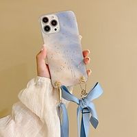 Phone Case For Apple Back Cover Handbag Purse iPhone 13 12 11 Pro Max X XR XS Max Bumper Frame with Phone Strap with Adjustable  Neck Strap Heart Glitter Shine TPU PC miniinthebox - thumbnail