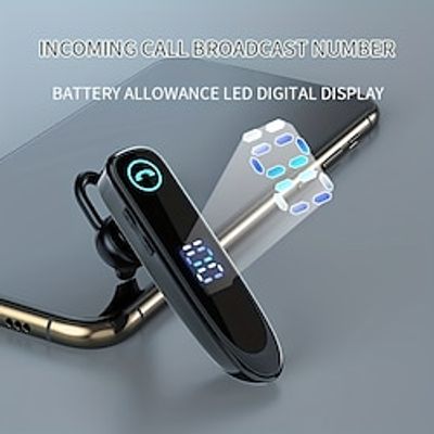 Wireless Business Headset With LED Power Display without Charging Box miniinthebox
