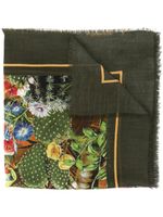 Dolce & Gabbana garden print scarf - Green - thumbnail