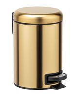Wenko Pedal Bin Mod. Leman Stainless Steel Gold Matte 3 Litres