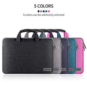 12 Inch Laptop / 14 Inch Laptop / 15.6 Inch Laptop Briefcase Handbags Polyester Solid Color for Men for Women for Business Office Waterpoof Shock Proof miniinthebox