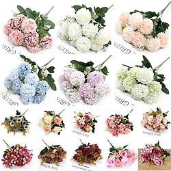 2 Pcs Simulated Rose Artificial Ball Chrysanthemum Home Decoration Artificial Flower Ornaments Wedding Shooting Props Artificial Flowers Lightinthebox