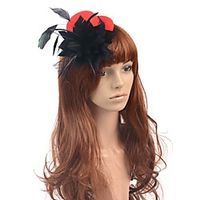 Elegant Retro Feathers / Net Fascinators with Feather 1 Piece Special Occasion / Party / Evening Headpiece miniinthebox - thumbnail