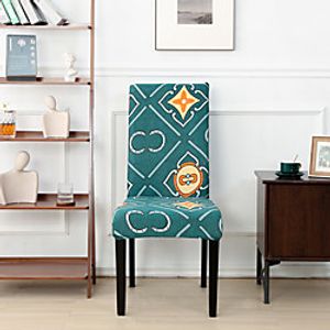 Nordic Simple Style Household Elastic Cne-piece Chair Set Integrated Dining Table Chair Set Four Seasons miniinthebox