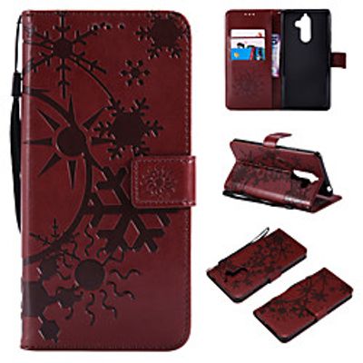 Phone Case For Nokia Full Body Case Leather Wallet Card Nokia 9 Nokia 8 Nokia 7 Nokia 7 Plus Wallet Card Holder Flip Scenery PU Leather TPU miniinthebox