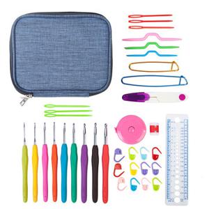 45pcs Soft Handle Crochet Hooks Set