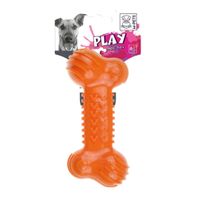 M-PETS Fun Bone Orange Dog Toy (Pack of 3)