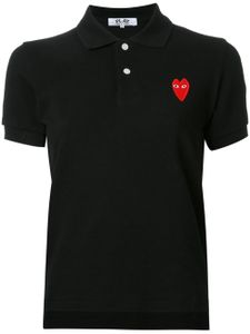 Comme Des Garçons Play heart logo polo shirt - Black