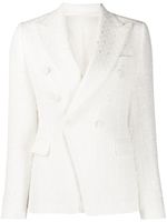 Tagliatore Alicya textured blazer - White